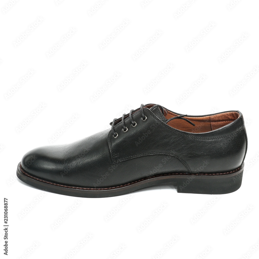 Office leathers man shoes isolated on white Office leathers man shoes isolated on white