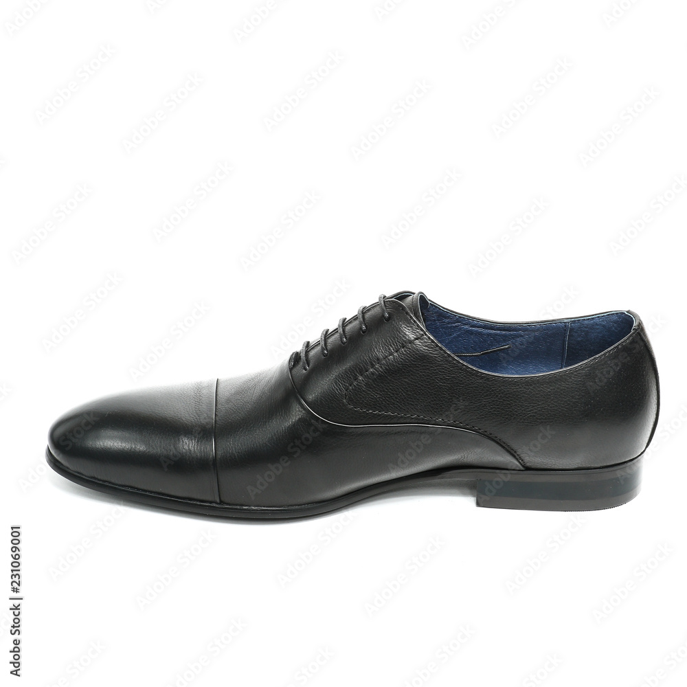 Office leathers man shoes isolated on white Office leathers man shoes isolated on white