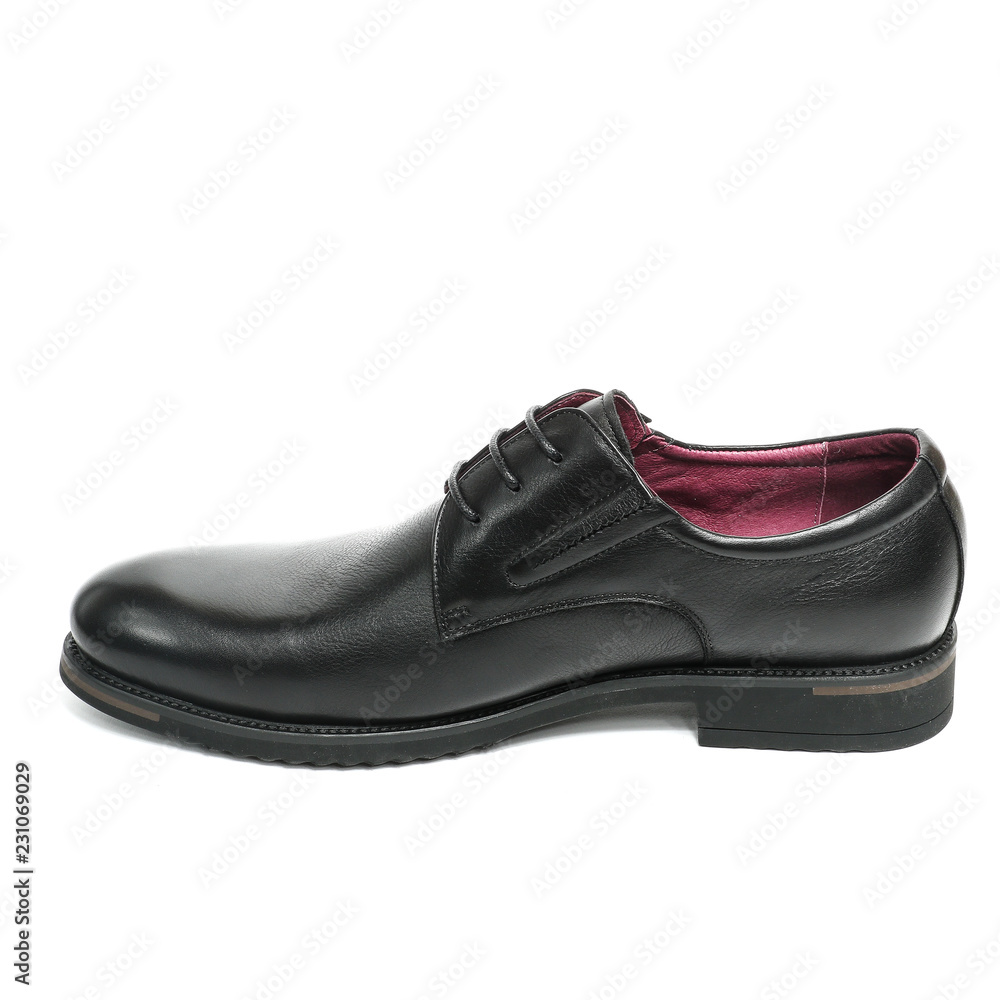 Office leathers man shoes isolated on white Office leathers man shoes isolated on white