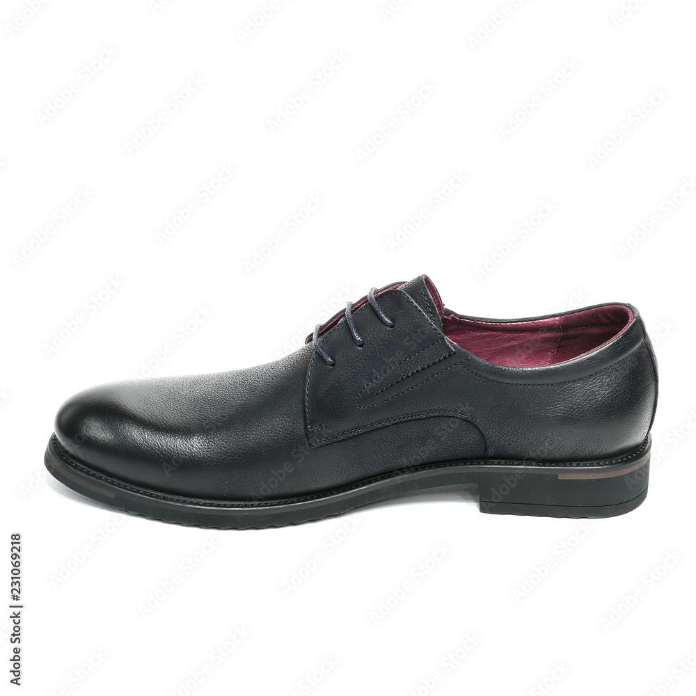 Office leathers man shoes isolated on white Office leathers man shoes isolated on white