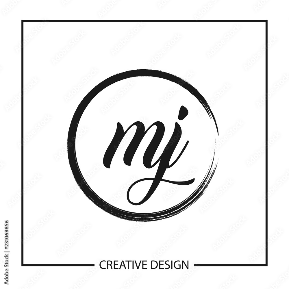 Initial Letter MJ Logo Template Design Vector Illustration Initial Letter MJ Logo Template Design Vector Illustration