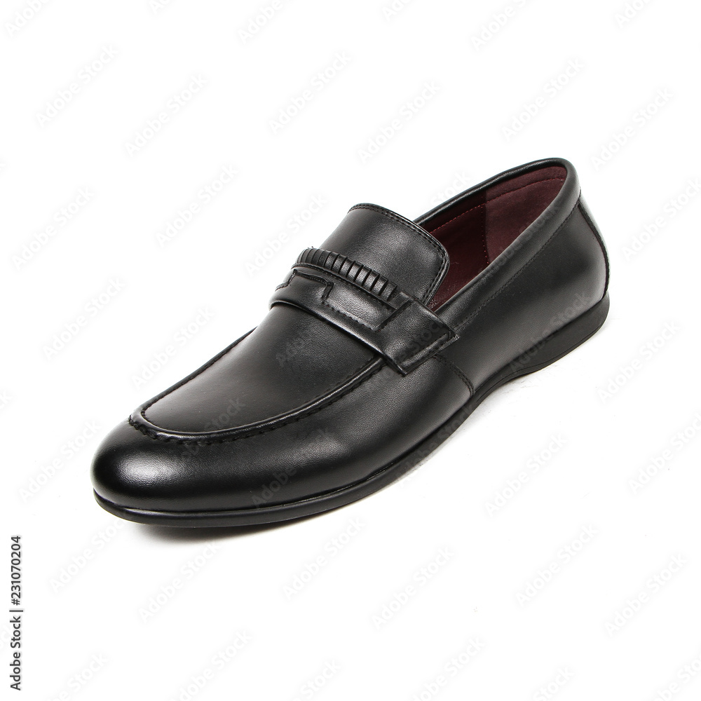 Office leathers man shoes isolated on white Office leathers man shoes isolated on white