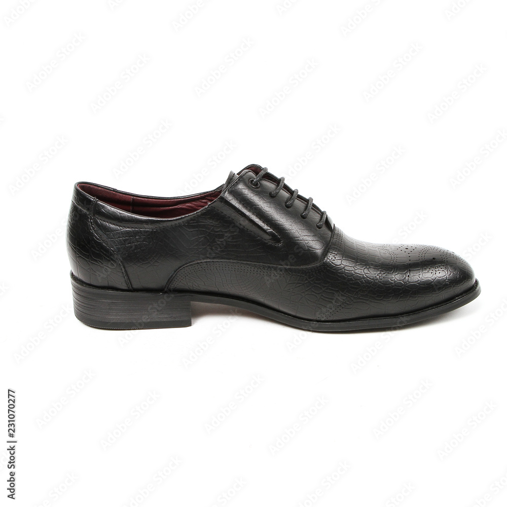 Office leathers man shoes isolated on white Office leathers man shoes isolated on white