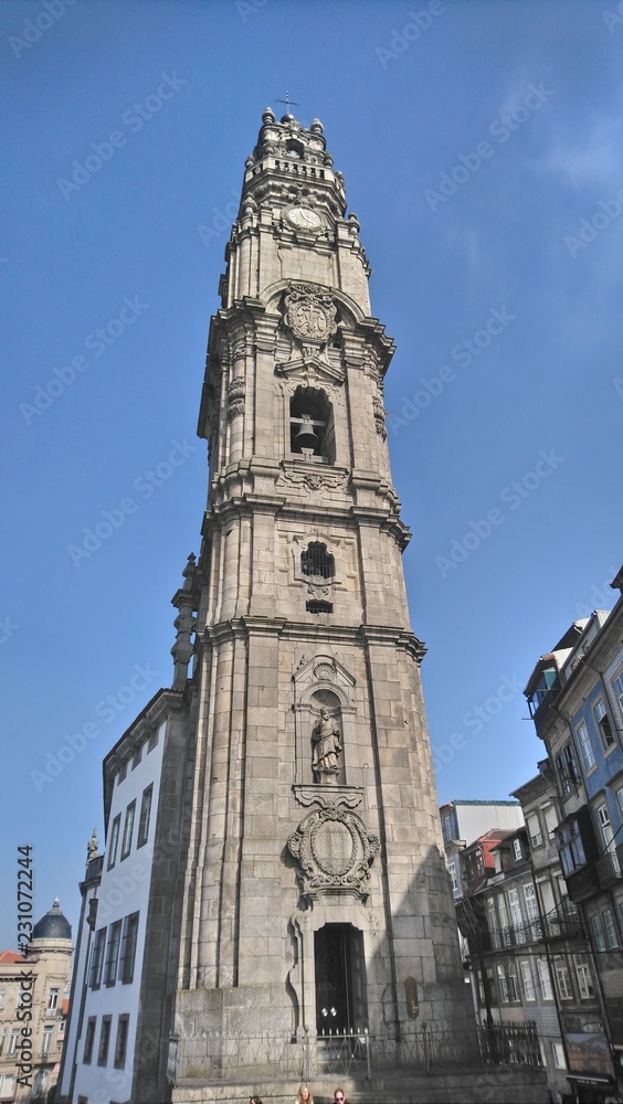 Tour des Clercs (Torre dos Clérigos) de Porto, Portugal 
