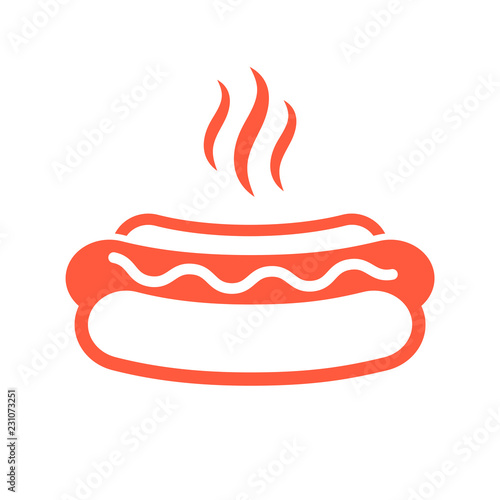 Hot dog vector pictogram