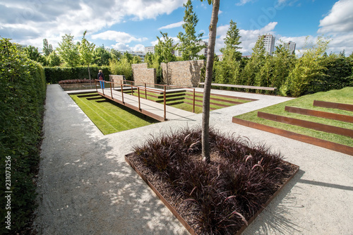 Corten in the garden