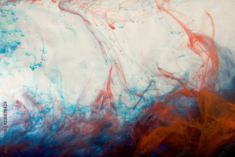 Fototapeta premium inks in water, color abstraction