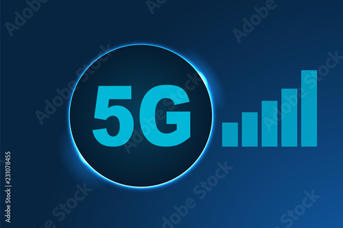 5G gsm technology digital concept