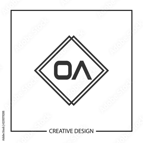 Initial Letter OA Logo Template Design Vector Illustration