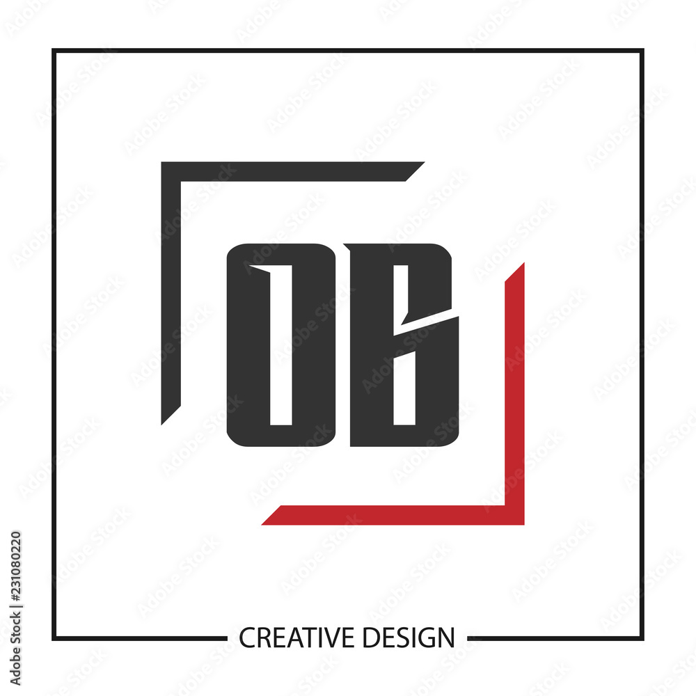 Initial Letter OB Logo Template Design Vector Illustration Initial Letter OB Logo Template Design Vector Illustration