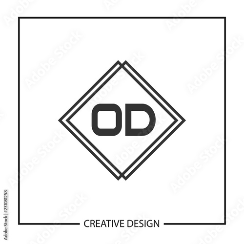 Initial Letter OD Logo Template Design Vector Illustration