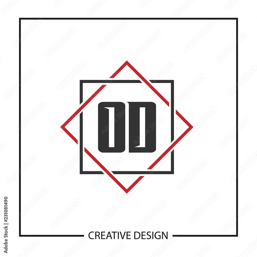 Initial Letter OD Logo Template Design Vector Illustration