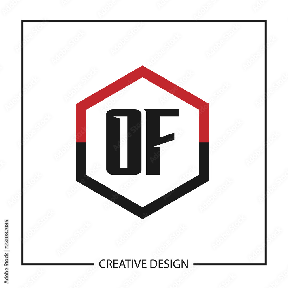 Initial Letter OF Logo Template Design Vector Illustration Initial Letter OF Logo Template Design Vector Illustration