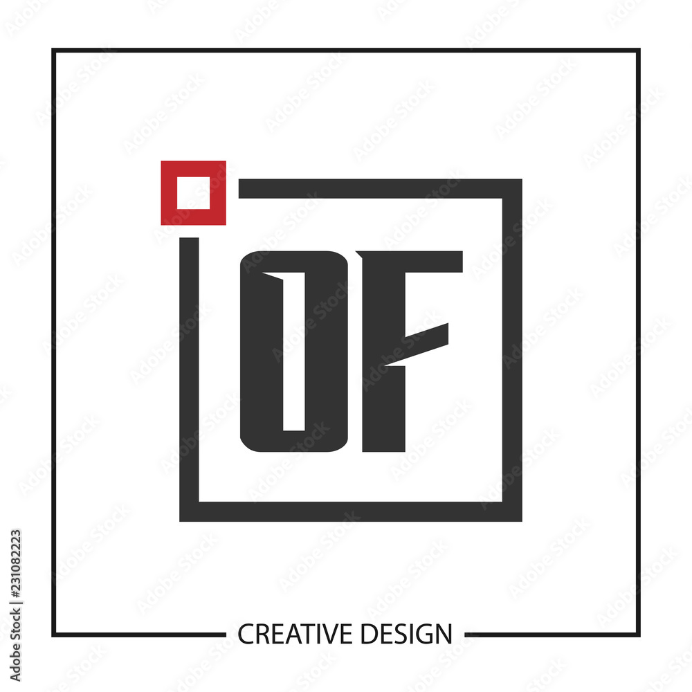 Initial Letter OF Logo Template Design Vector Illustration