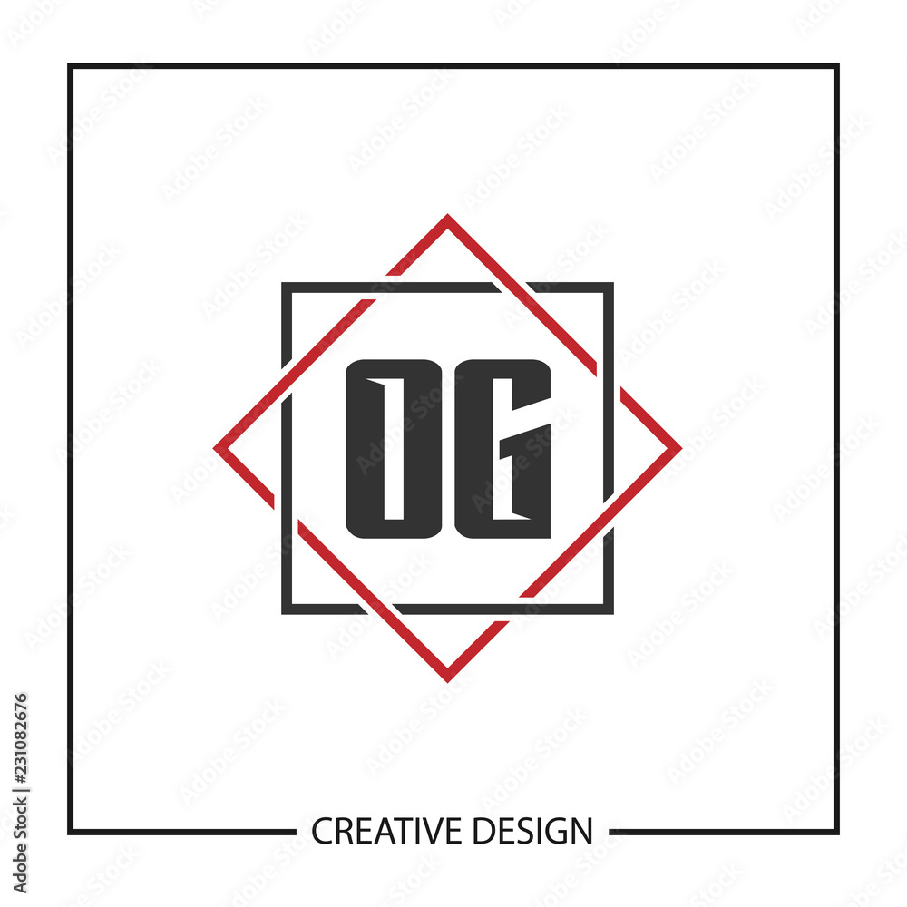 Initial Letter OG Logo Template Design Vector Illustration Initial Letter OG Logo Template Design Vector Illustration