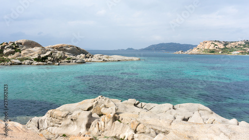 Beautiful views of the landscapes and beautiful coves located in Sardinia, Italy
