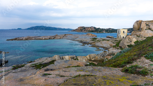 Beautiful views of the landscapes and beautiful coves located in Sardinia, Italy