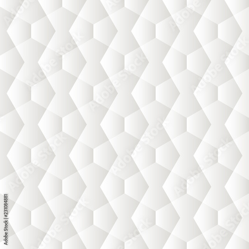 Fototapeta Naklejka Na Ścianę i Meble -  White seamless geometric texture. Stylish pattern and tile for your design. Geometric background.