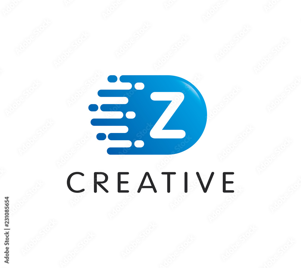Dots Letter Z Logo Dots Letter Z Logo