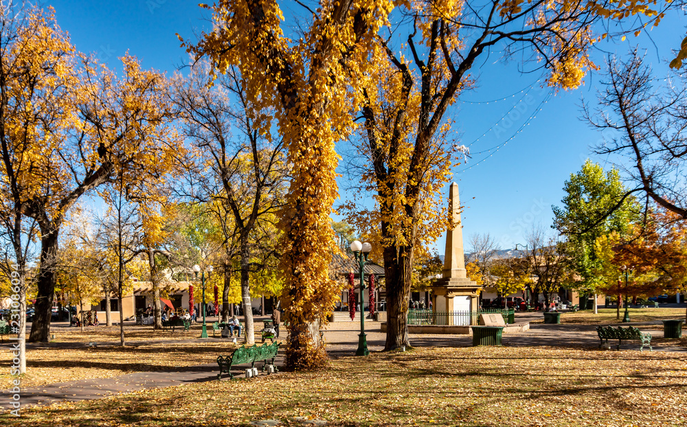 Fototapeta premium Santa Fe New Mexico Town Square