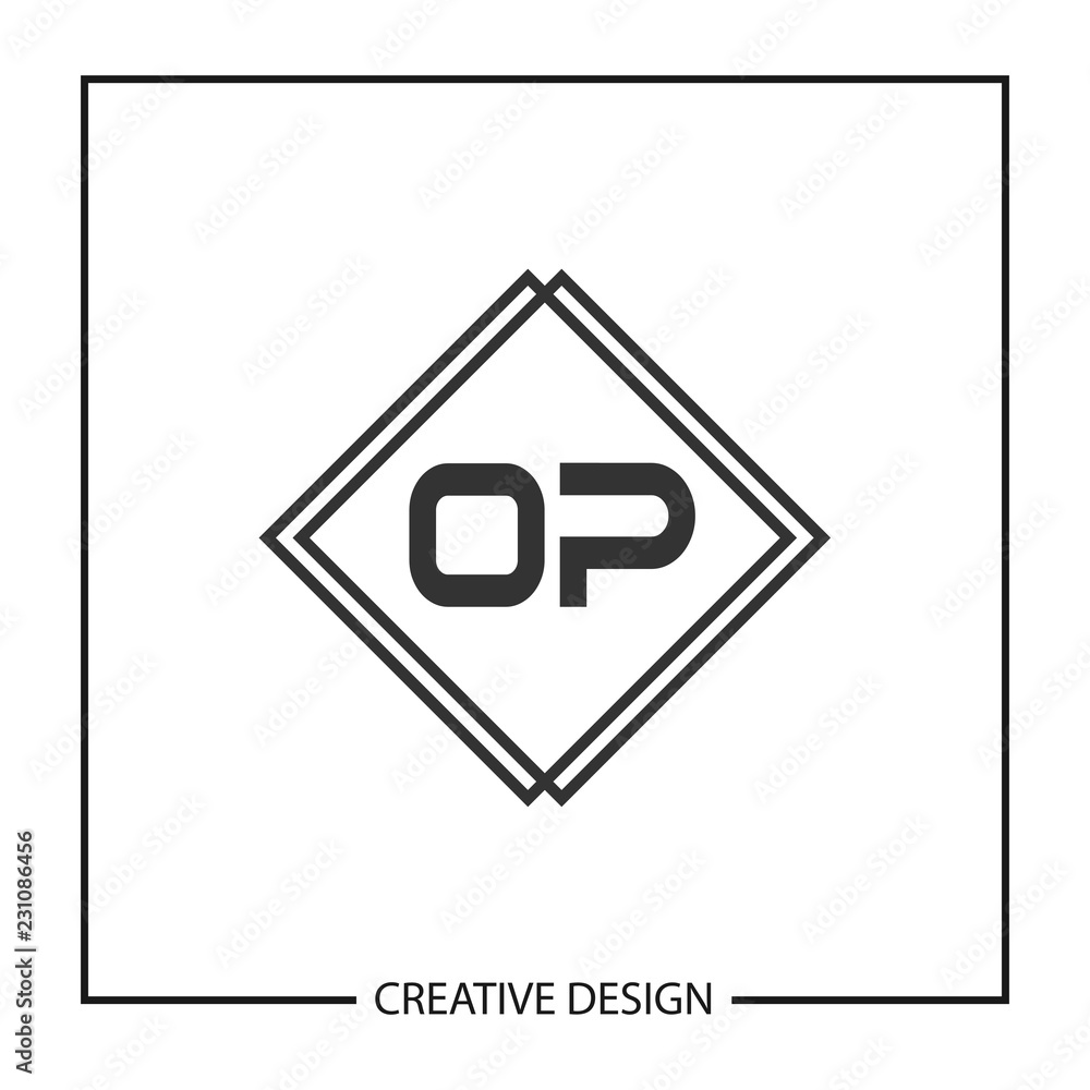 Initial Letter OP Logo Template Design Vector Illustration Initial Letter OP Logo Template Design Vector Illustration