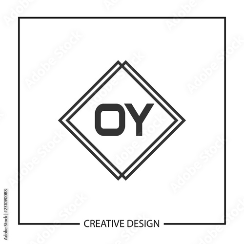 Initial Letter OY Logo Template Design Vector Illustration