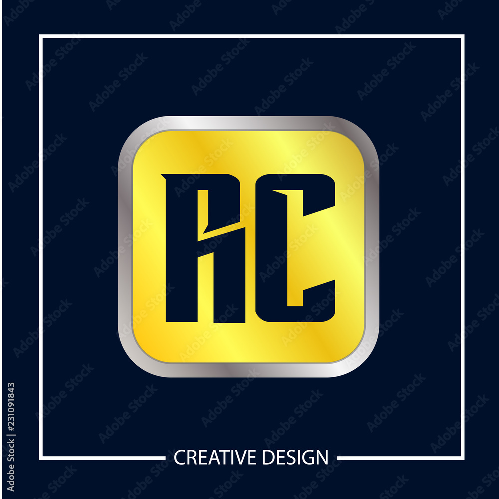 Initial Letter RC Logo Template Design Vector Illustration Initial Letter RC Logo Template Design Vector Illustration