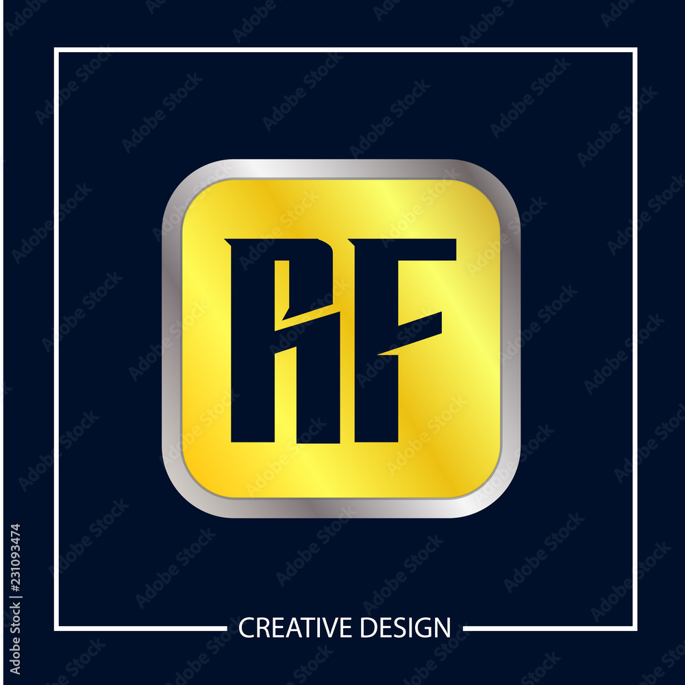 Initial Letter RF Logo Template Design Vector Illustration Initial Letter RF Logo Template Design Vector Illustration