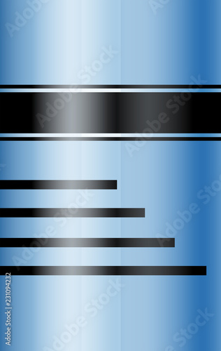A blue blank template