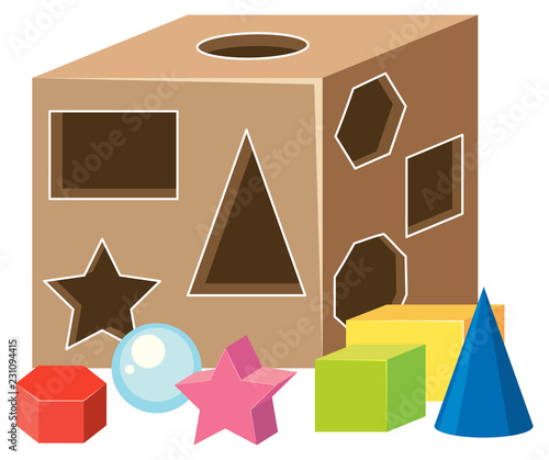 Math geometry shapes toy