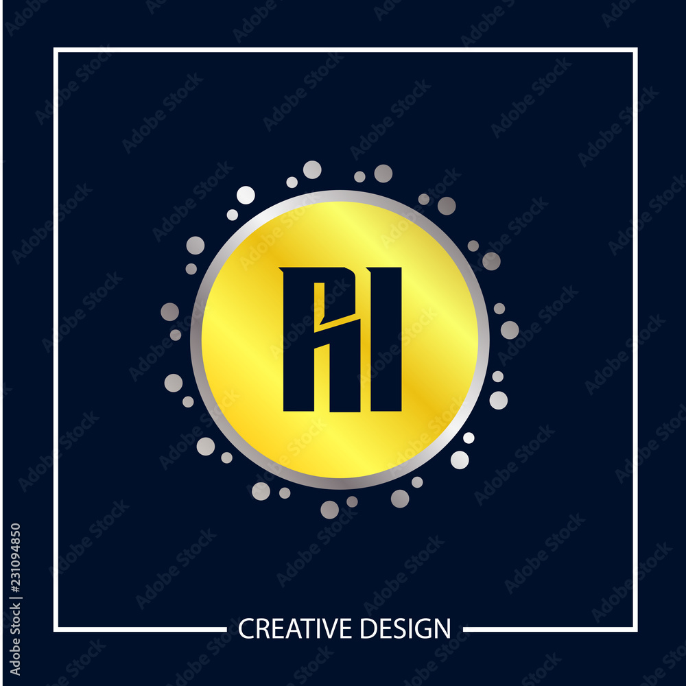 Initial Letter RI Logo Template Design Vector Illustration Initial Letter RI Logo Template Design Vector Illustration