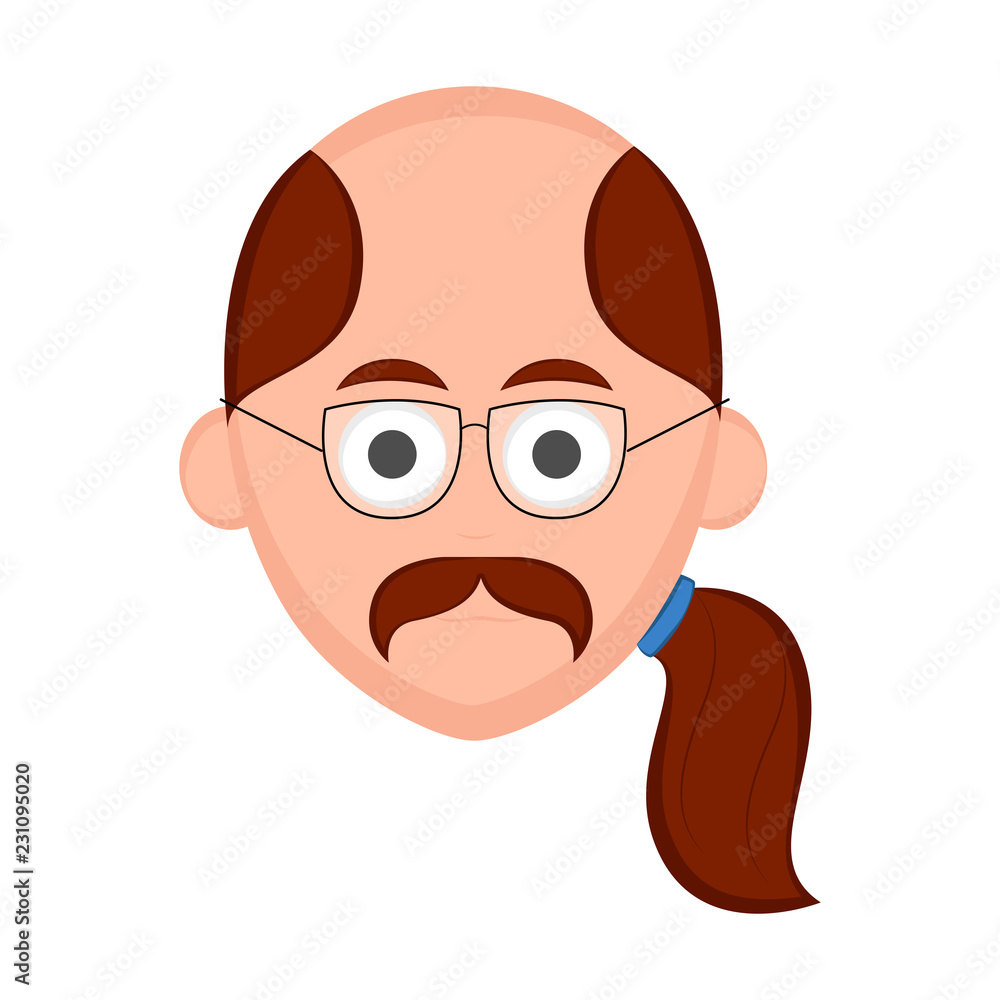 Isolated hipster avatar image. Vector illustration design Isolated hipster avatar image. Vector illustration design