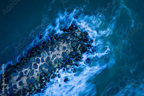 Aerial of Belmar New Jersey 