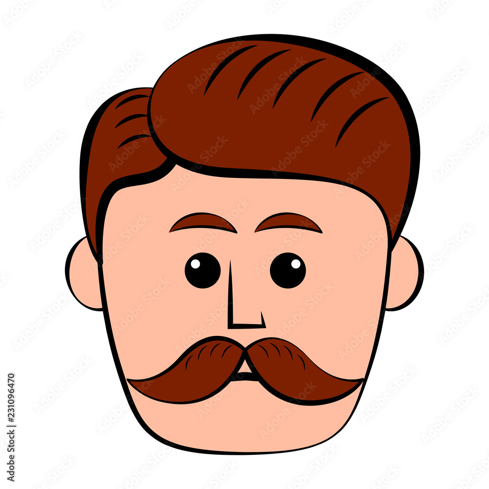 Isolated hipster avatar image. Vector illustration design Isolated hipster avatar image. Vector illustration design