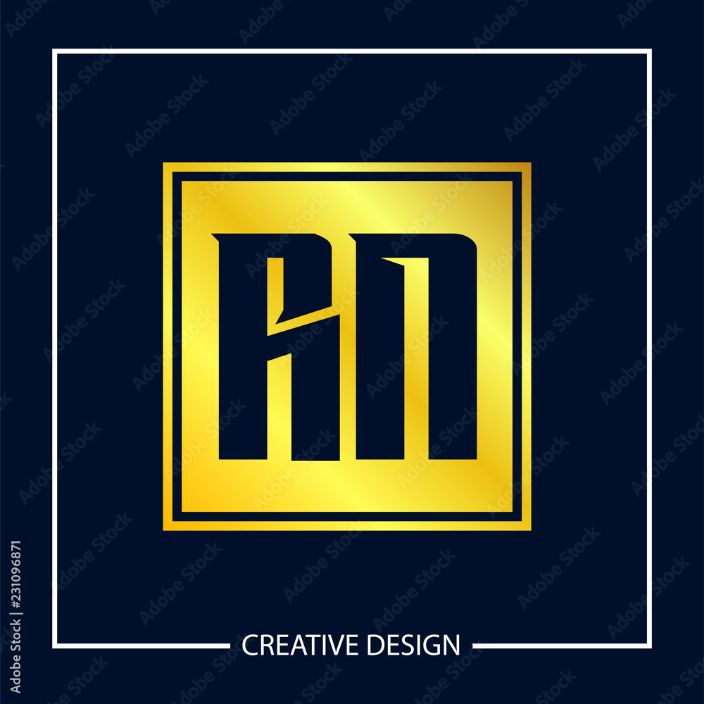 Initial Letter RN Logo Template Design Vector Illustration Initial Letter RN Logo Template Design Vector Illustration
