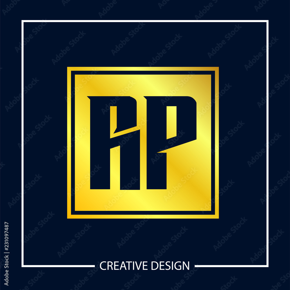 Initial Letter RP Logo Template Design Vector Illustration Initial Letter RP Logo Template Design Vector Illustration