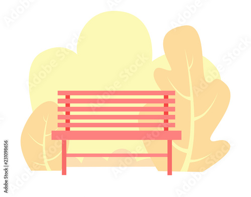 bench in the autumn park