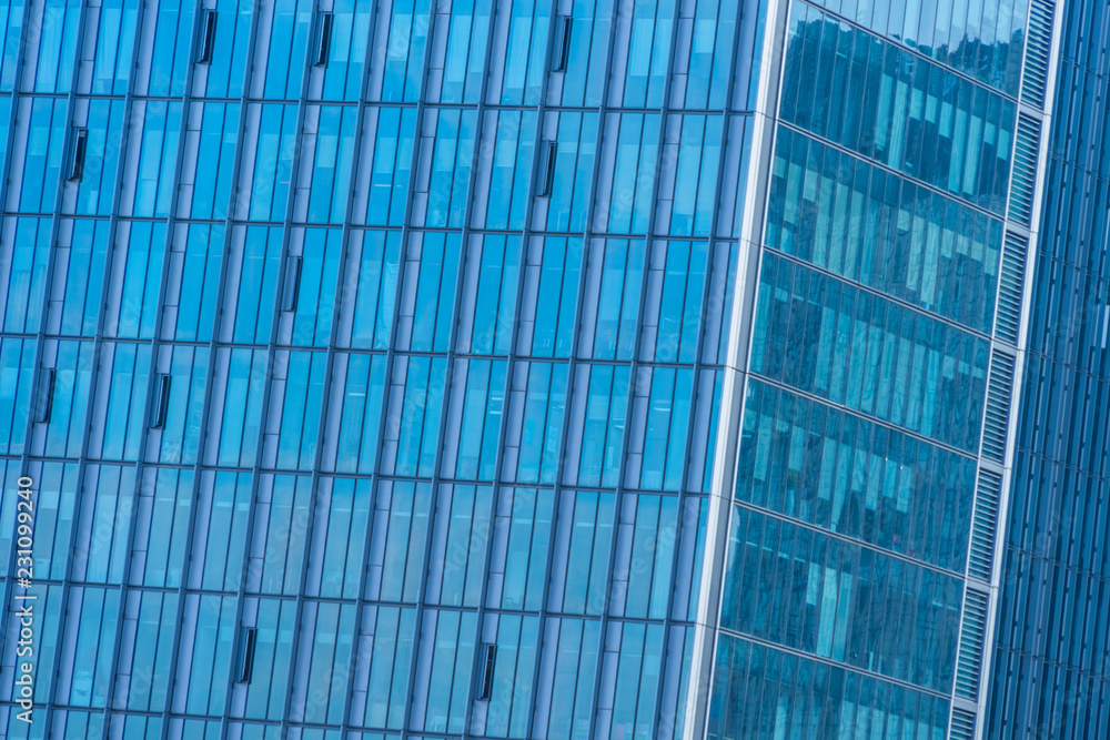 detail shot of modern business buildings in city detail shot of modern business buildings in city