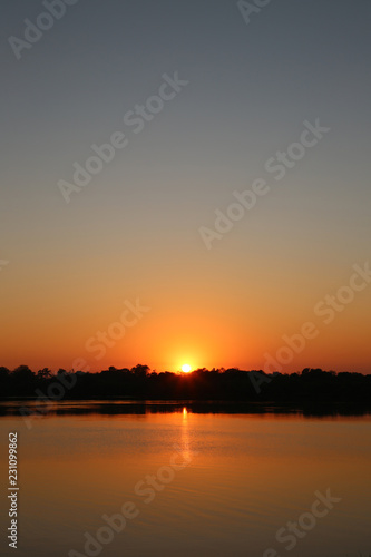 Sunrise over Zambezi River