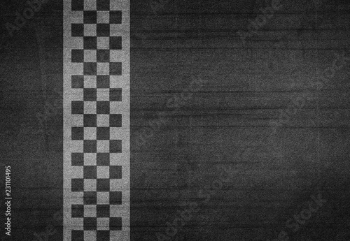 Finish line racing background top view