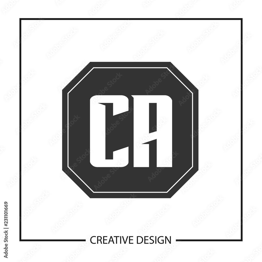 Initial Letter CA Logo Template Design Vector Illustration Initial Letter CA Logo Template Design Vector Illustration