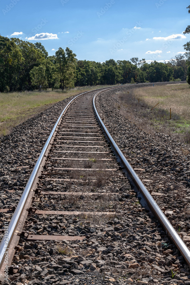 Railway tracks closeup from NSW Australia Railway tracks closeup from NSW Australia