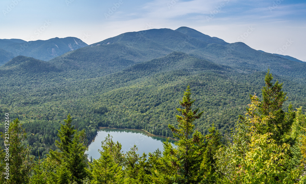View at Heart Lake and Algonquin Mountain