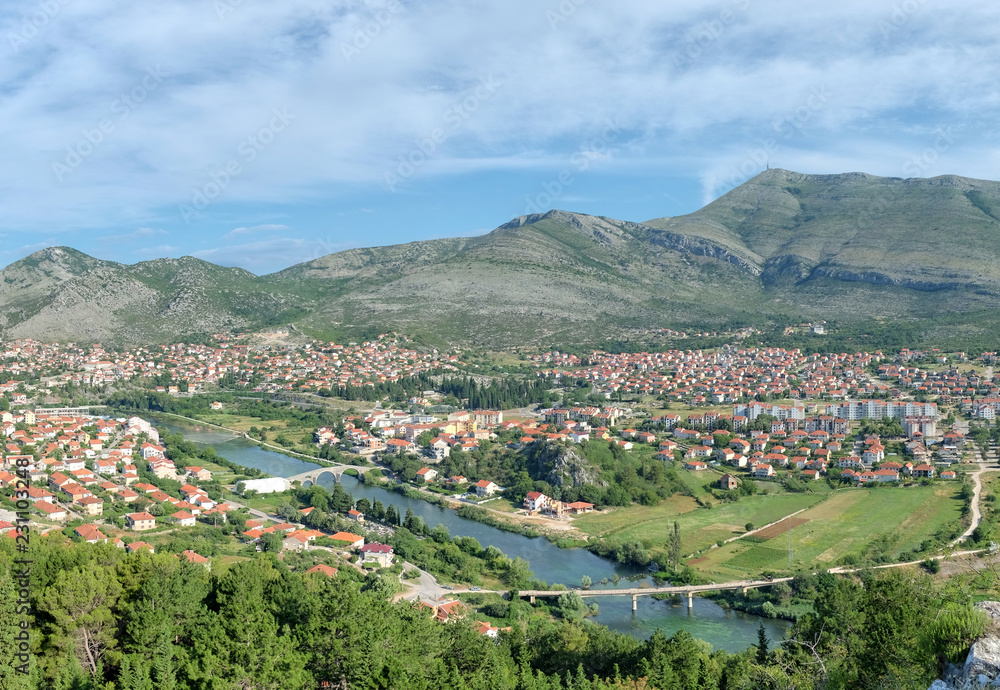 High View On Trebinje Town And Valley Of Trebisnjica River