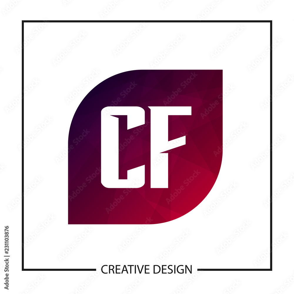 Initial Letter CF Logo Template Design Vector Illustration Initial Letter CF Logo Template Design Vector Illustration