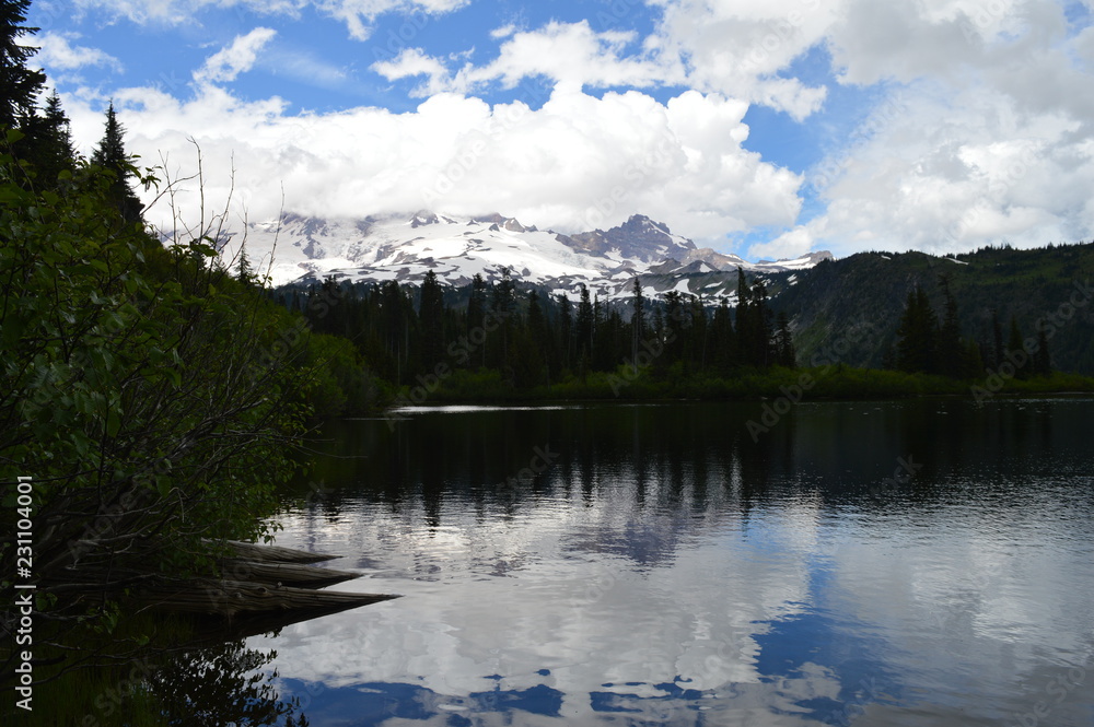 Reflection of Mount Rainier