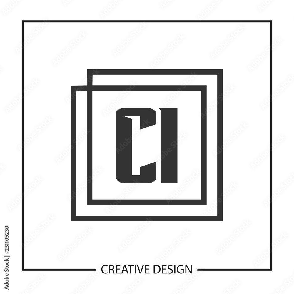 Initial Letter CI Logo Template Design Vector Illustration Initial Letter CI Logo Template Design Vector Illustration