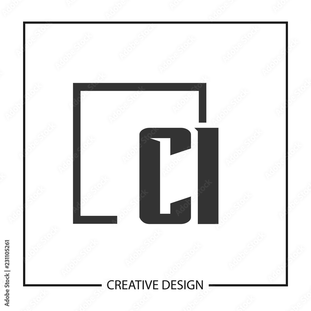 Initial Letter CI Logo Template Design Vector Illustration Initial Letter CI Logo Template Design Vector Illustration