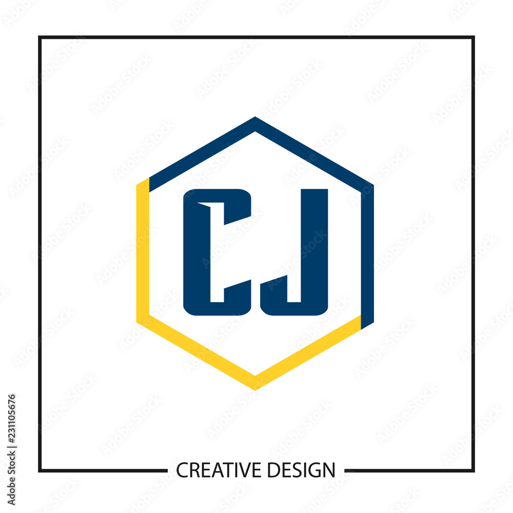 Initial Letter CJ Logo Template Design Vector Illustration Initial Letter CJ Logo Template Design Vector Illustration