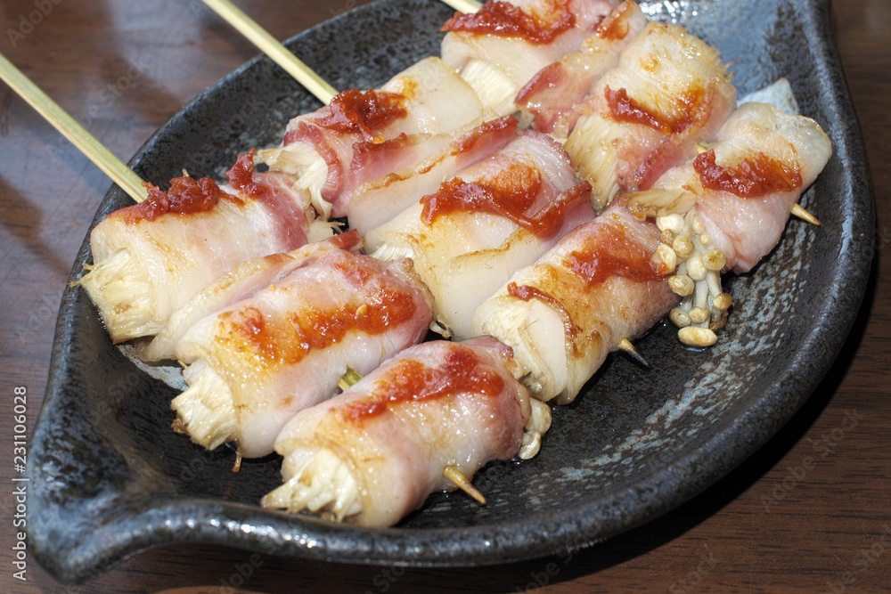 Japanese grilled skewers Japanese grilled skewers